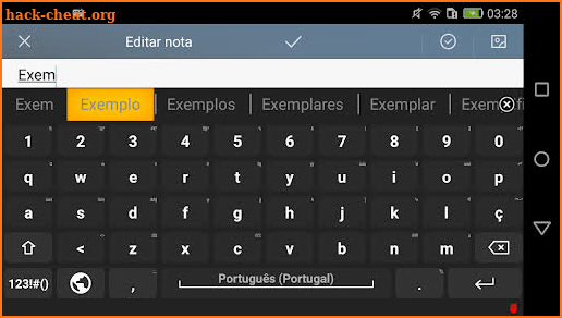 Portuguese for AnySoftKeyboard screenshot