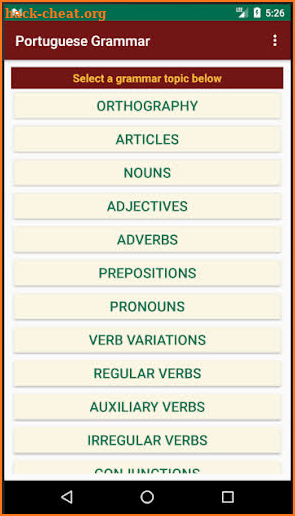 Portuguese Grammar Essentials screenshot