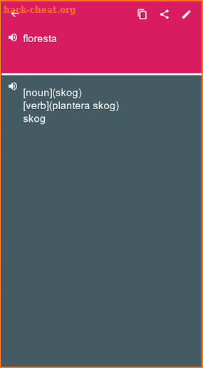 Portuguese - Swedish Dictionary (Dic1) screenshot