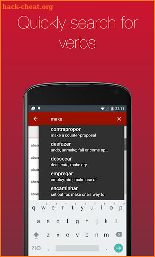 Portuguese Verb Conjugator Pro screenshot