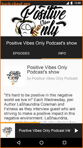 Positive Vibes Only Podcast screenshot