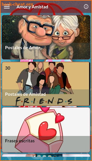 Postales de Amor y Amistad screenshot