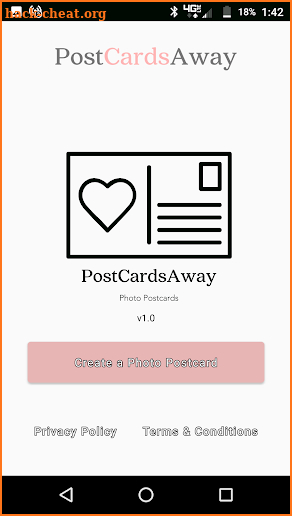 PostCardsAway screenshot