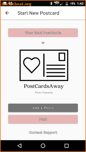 PostCardsAway screenshot
