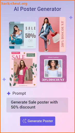 Poster generator AI flyer make screenshot