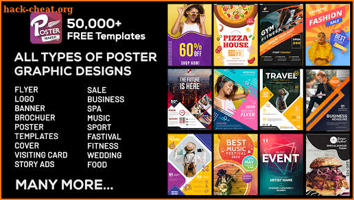 Poster Maker, Flyer, Banner Maker, Graphic Design screenshot