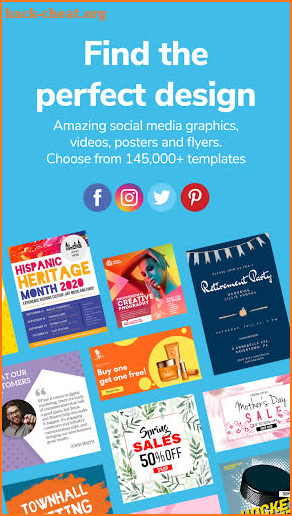 PosterMyWall: Social Media Graphics & Video Maker screenshot