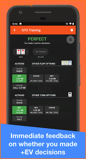 Postflop+ GTO Poker Trainer For No Limit Holdem screenshot