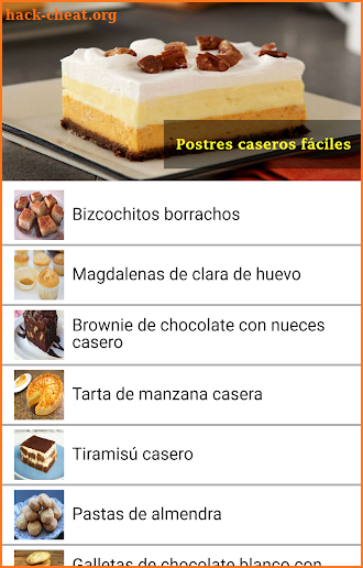 Postres Caseros Fáciles screenshot