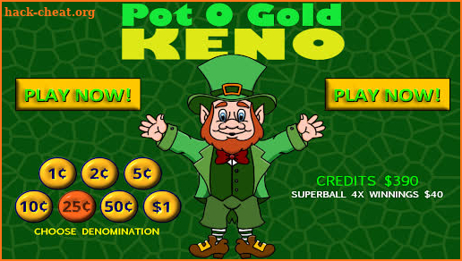 Pot O Gold Keno screenshot