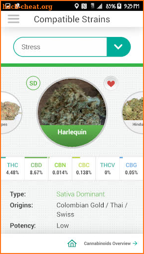 PotBot Medical Marijuana App screenshot