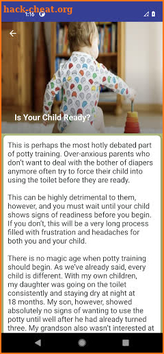 Potty Training for kids screenshot