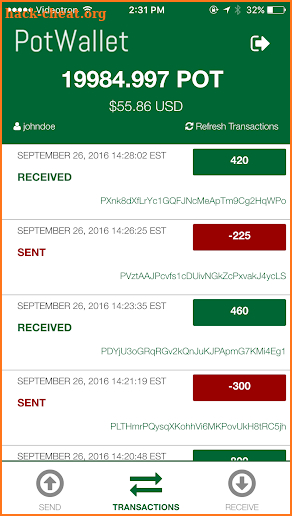PotWallet - Potcoin Wallet screenshot