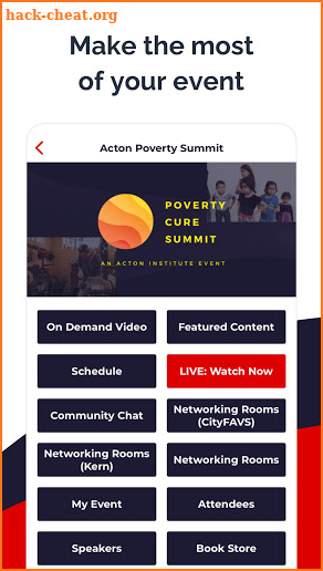 Poverty Cure Summit screenshot