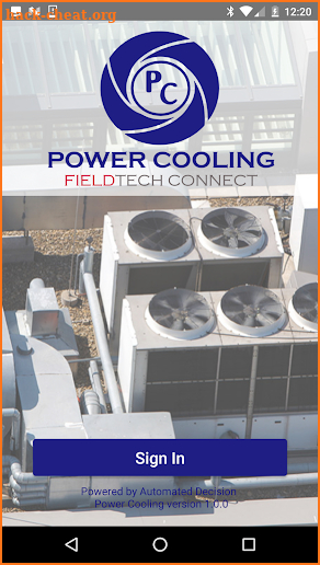 Power Cooling Field Tech Connect screenshot