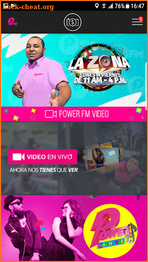Power FM Honduras screenshot