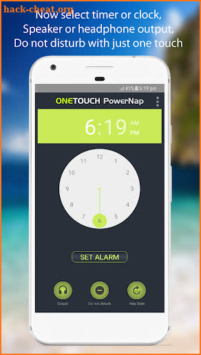 Power Nap one touch - Simple headphone alarm timer screenshot