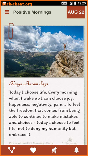 Power Of Positive Mornings Daily screenshot