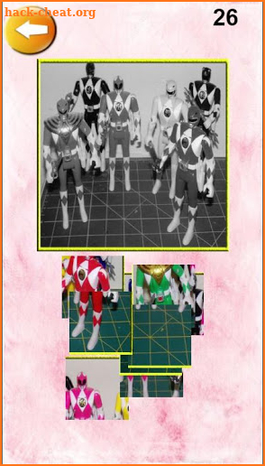 Power Rangers jigsaw game screenshot