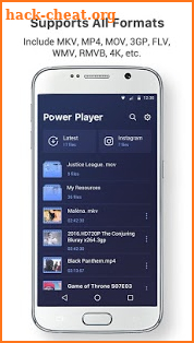 Power Video Player－wmv, 4k video, video downloader screenshot