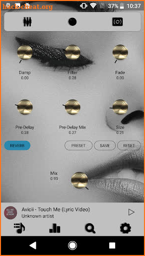 Poweramp skin chic style v3 screenshot