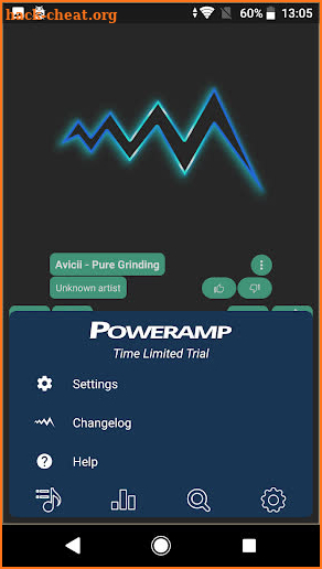 Poweramp skin platinum v3 screenshot