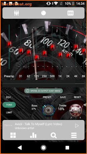 Poweramp Skin v3 Speed! screenshot