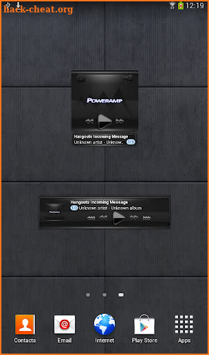 Poweramp widget BLACK Black screenshot