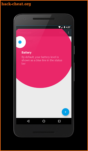 PowerLine: On screen battery, signal, data lines screenshot