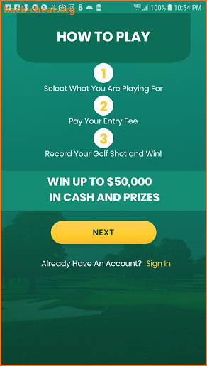 Powershot Golf - Hole In One Golf Contest screenshot