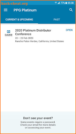 PPG Platinum Distributor Conference screenshot
