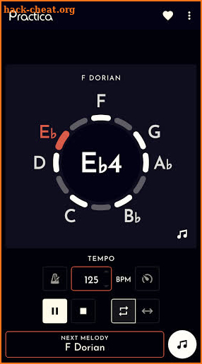 Practica - musical exercise and inspiration screenshot