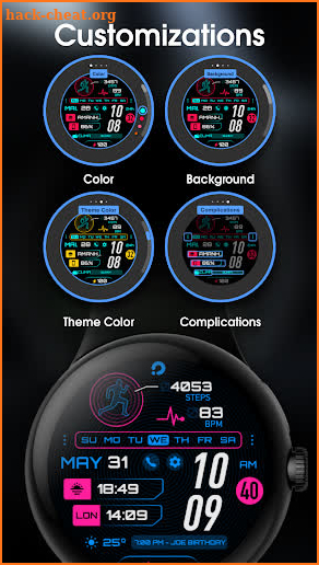 PRADO 34 Digital Watch Face screenshot