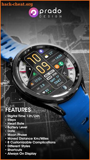 PRADO 60 Digital Watch Face screenshot