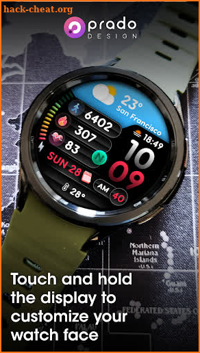 PRADO 68 Digital Watch Face screenshot