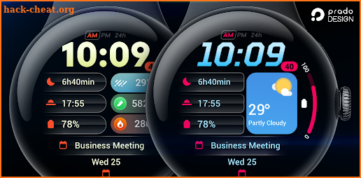 PRADO 92 Weather Watch Face screenshot