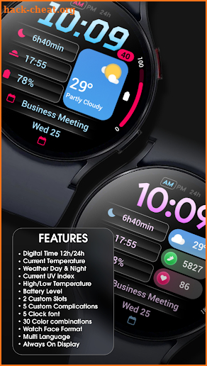 PRADO 92 Weather Watch Face screenshot