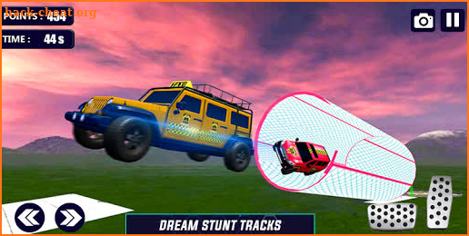 Prado Taxi Car Impossible Tracks Crazy Car Stunts screenshot