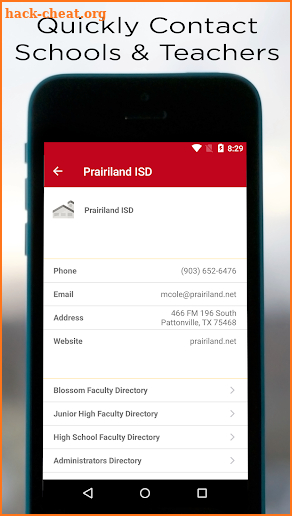 Prairiland ISD screenshot