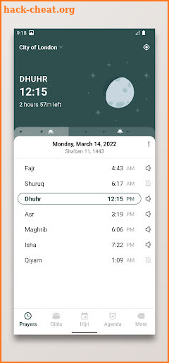 Prayer Times and Qibla screenshot