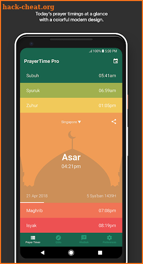 PrayerTime Pro - Azan, Qibla, Khutbah screenshot