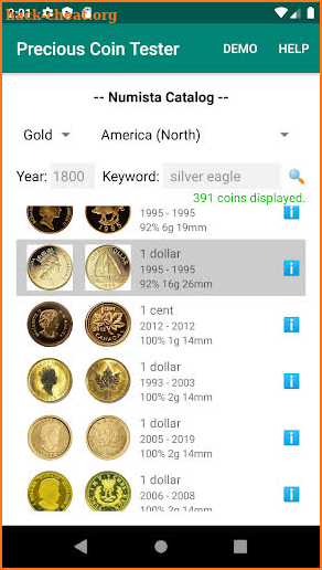 Precious Coin Tester: test gold coin, silver coin screenshot
