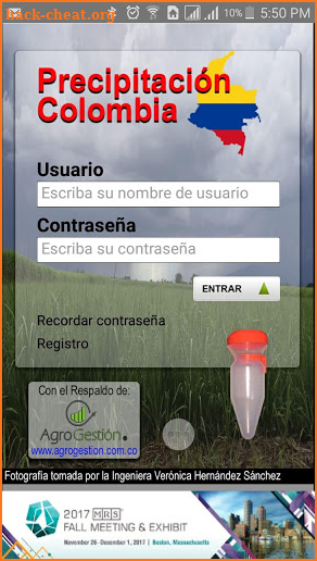 Precipitación Colombia screenshot