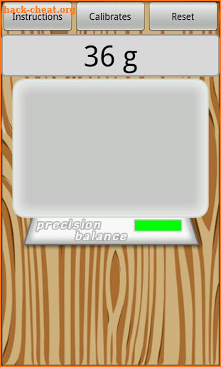 Precision digital scale screenshot