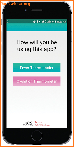 PrecisionTemp Fever App screenshot
