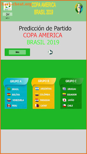 Predicción  Partido Copa America Brasil 2019 screenshot