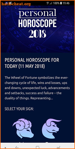 Predict Personal Horoscope 2018 screenshot
