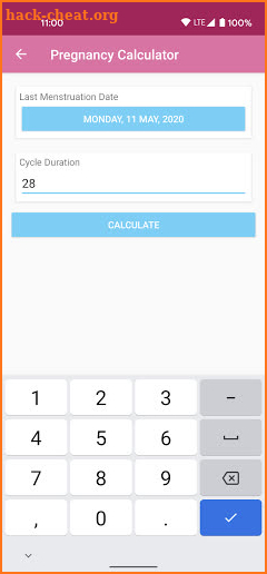 Pregnancy Calculator & Due Date screenshot