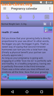 Pregnancy Calendar screenshot