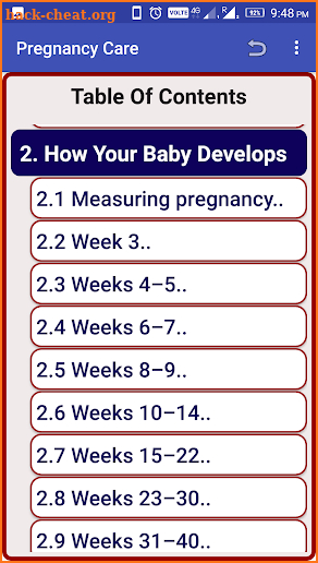 Pregnancy Care screenshot